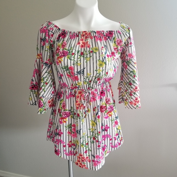 Hint of Blush Dresses & Skirts - Hint of Blush | Floral Off The Sholder Mini Dress